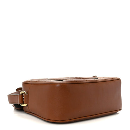 Sakai Be Green Calfskin Diagonal Stitched Small Blondie Shoulder Bag Cuir