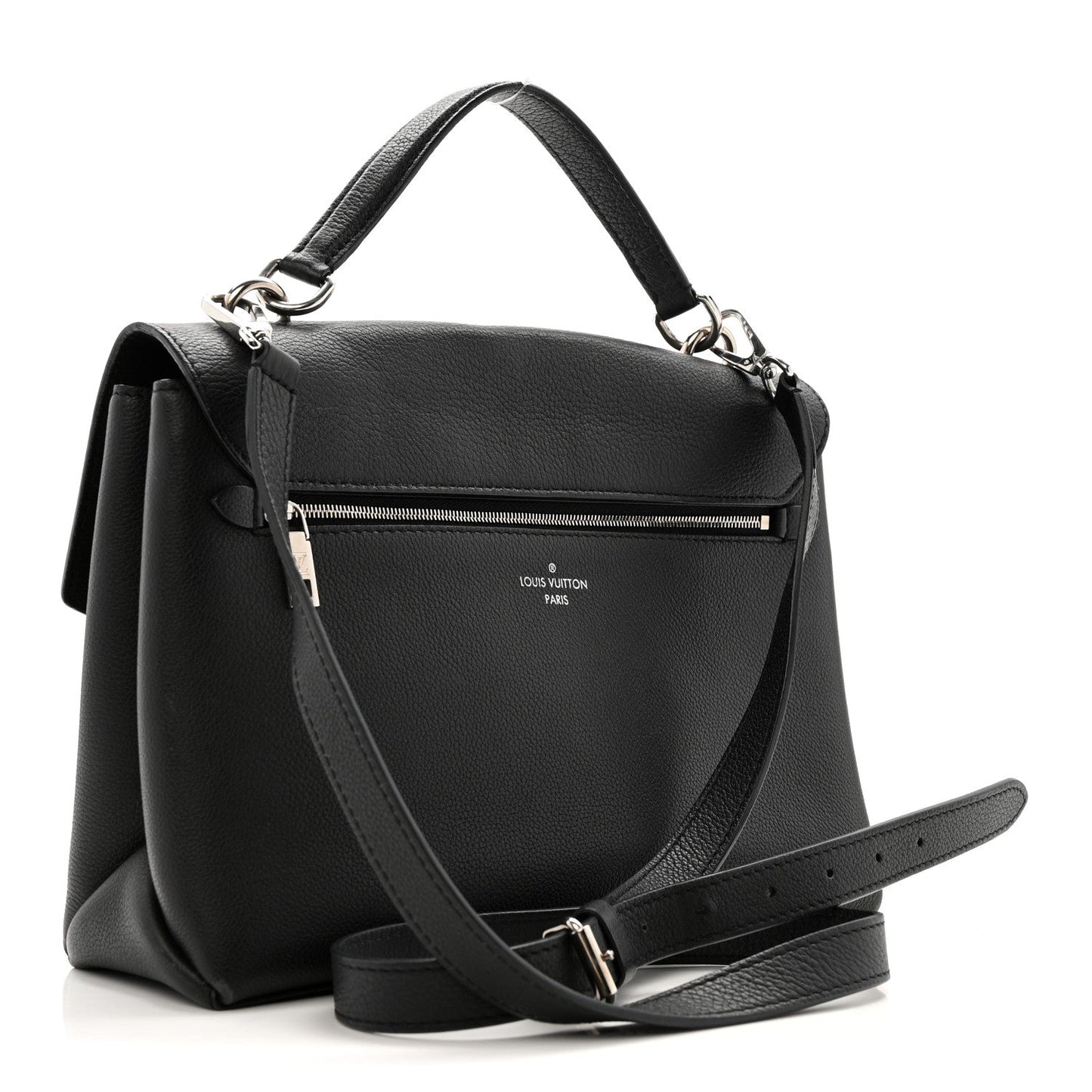 Soft Calfskin My Lockme Top Handle Black