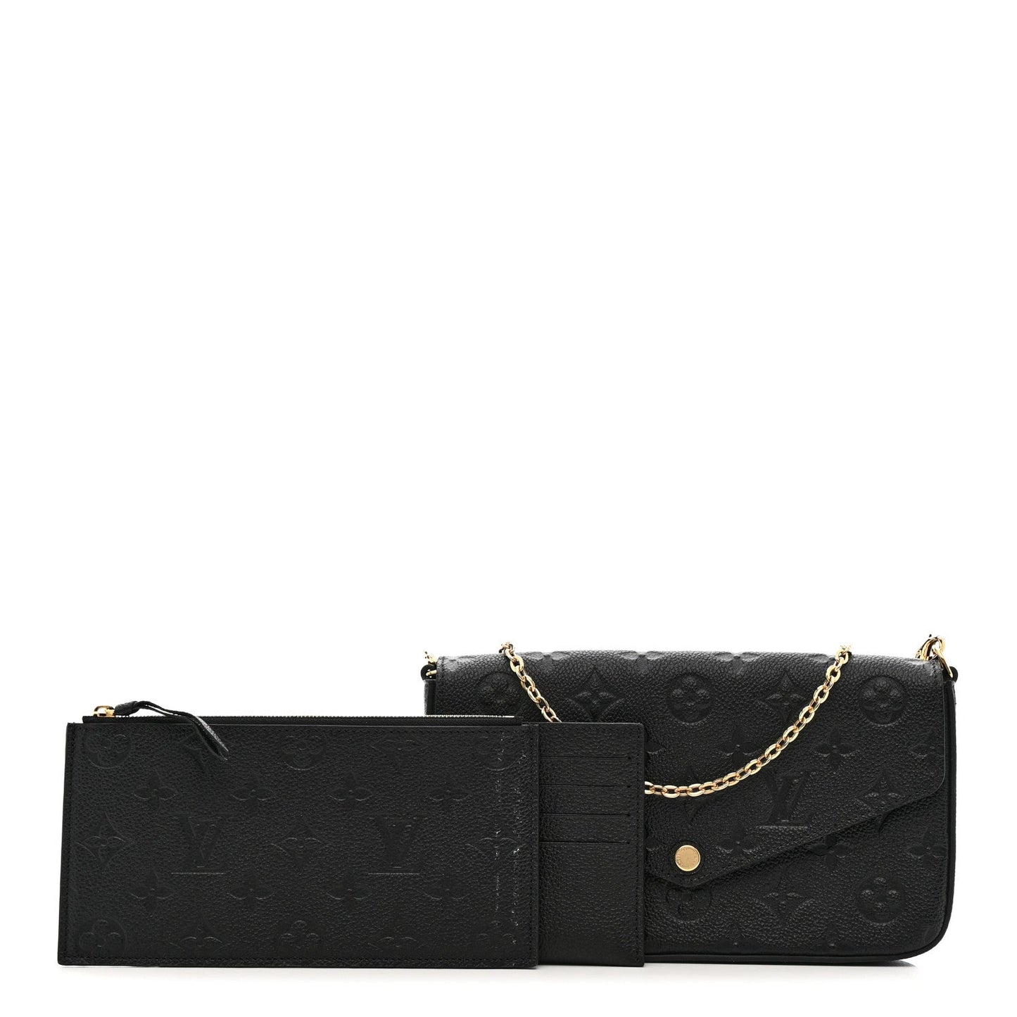 Empreinte Pochette Felicie Chain Wallet Black
