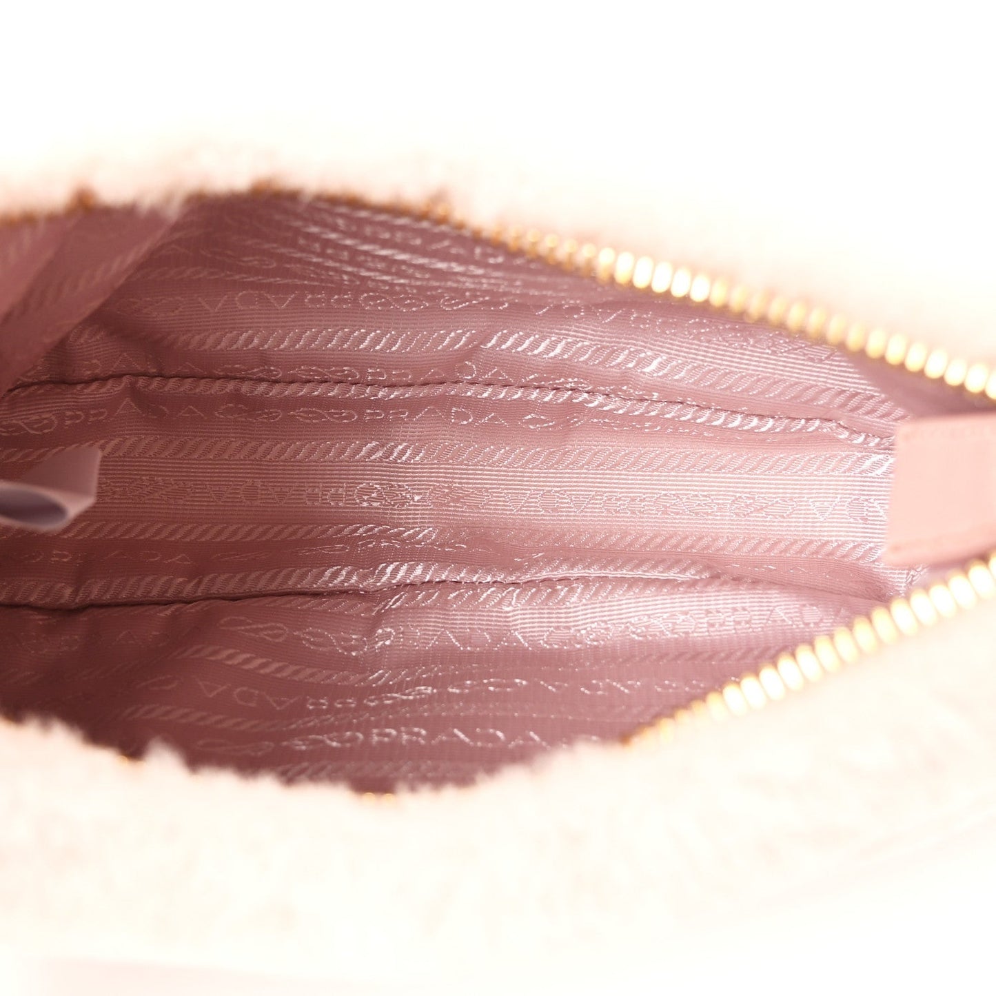 Shearling Nappa Mini Re-Edition Shoulder Bag Orchidea