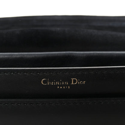 Calfskin J'Adior Chain Flap Bag Black