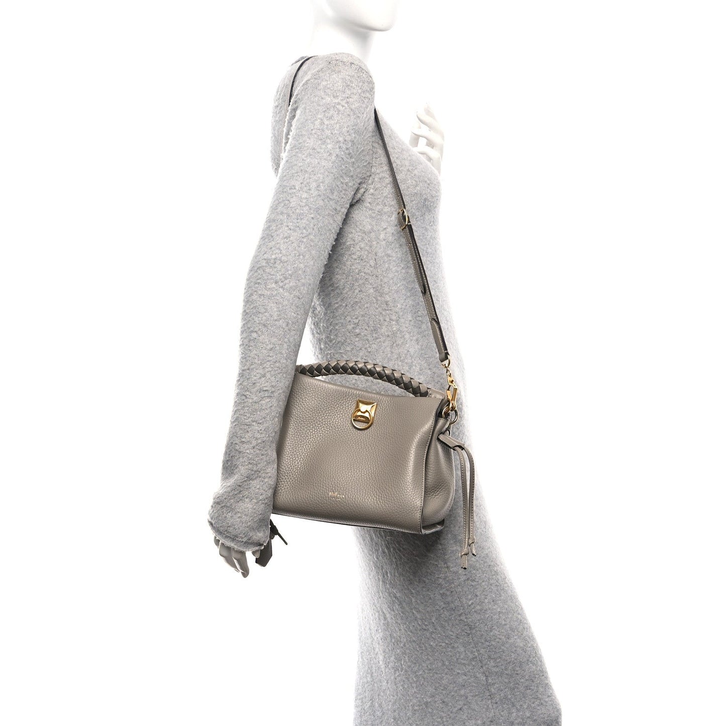 Heavy Grain Small Iris Tote Solid Grey