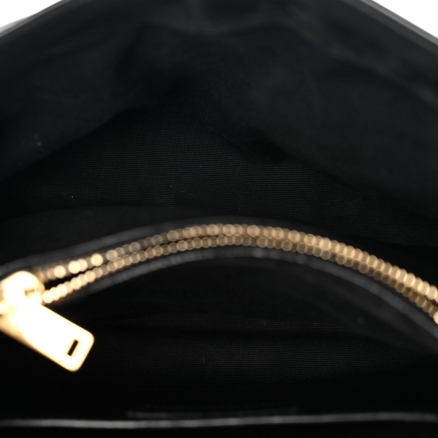 Patent Y Quilted Monogram Small Loulou Chain Satchel Black