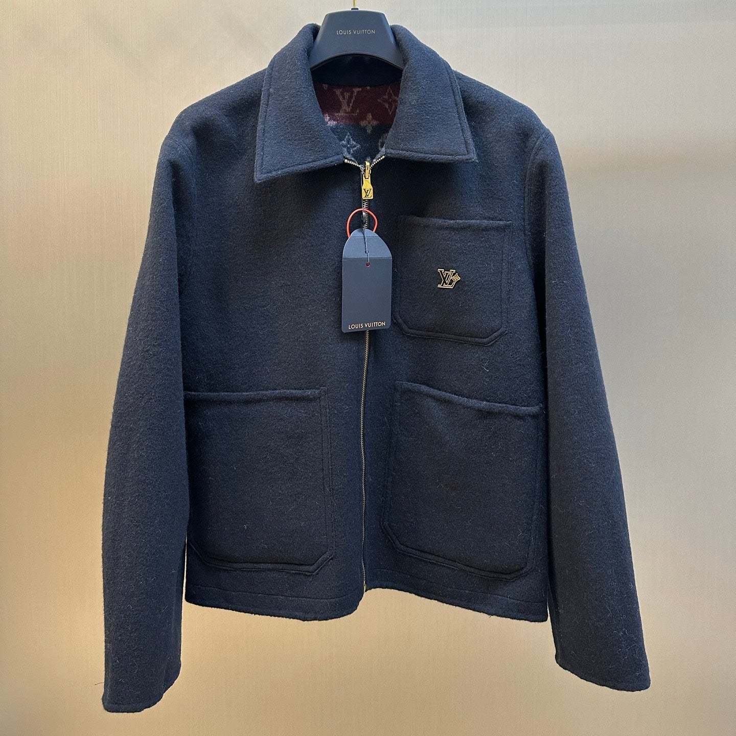 LV Double-Sided Workwear Wool Jacket 492785
