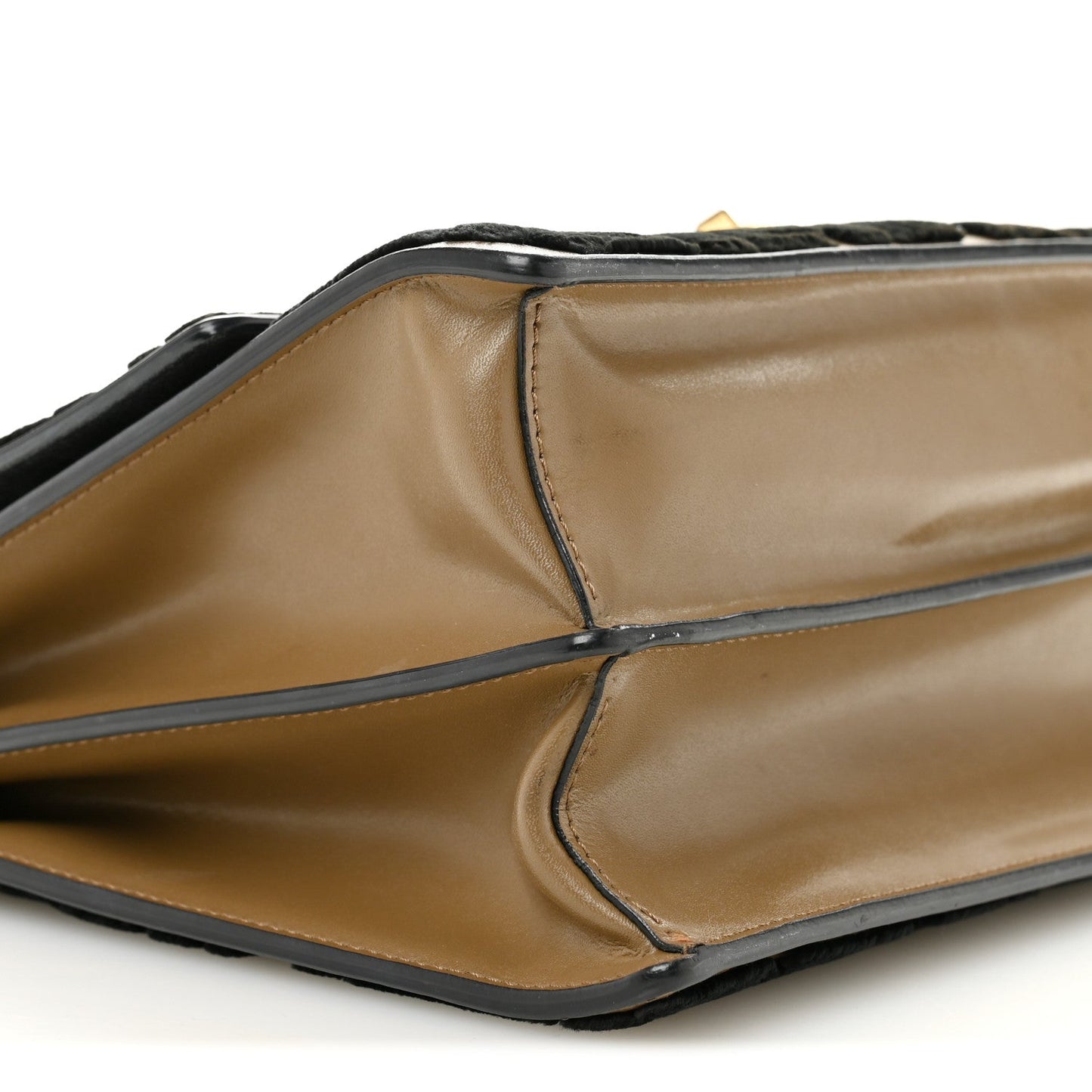 Vitello Liberty Velvet FF Reloaded Kan I Shoulder Bag Maya Black