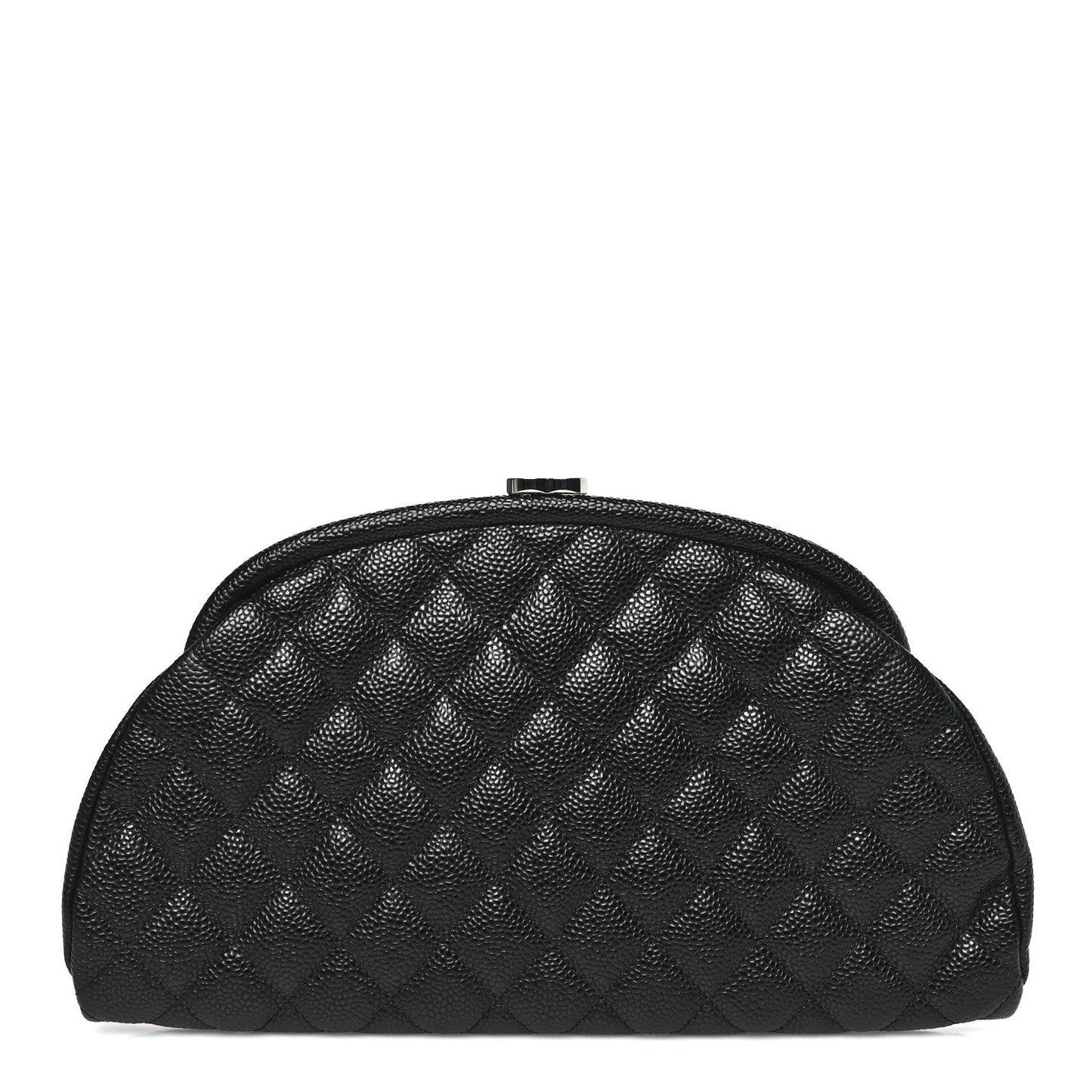 Caviar Quilted Timeless Clutch Black