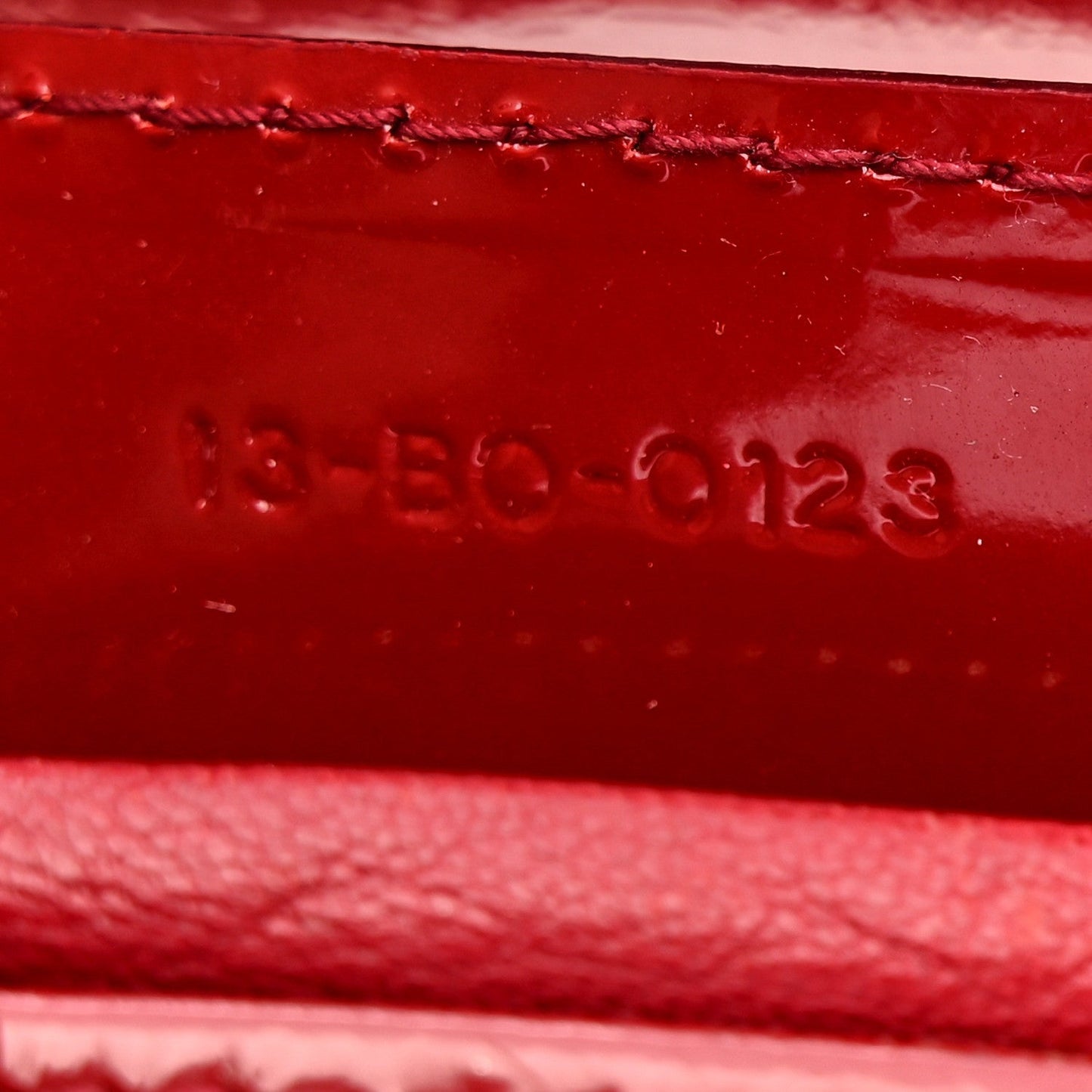Patent Cannage Medium Lady Dior Red