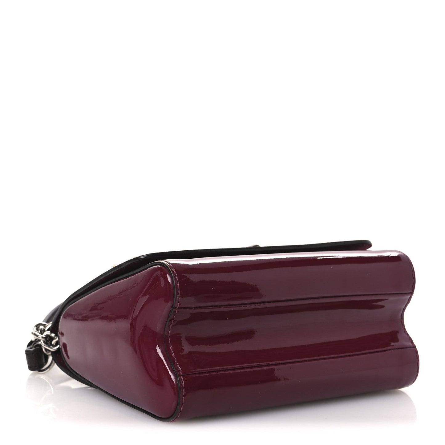 Patent Monogram Twist Shoulder Bag PM Magenta