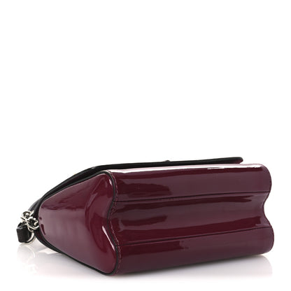Patent Monogram Twist Shoulder Bag PM Magenta