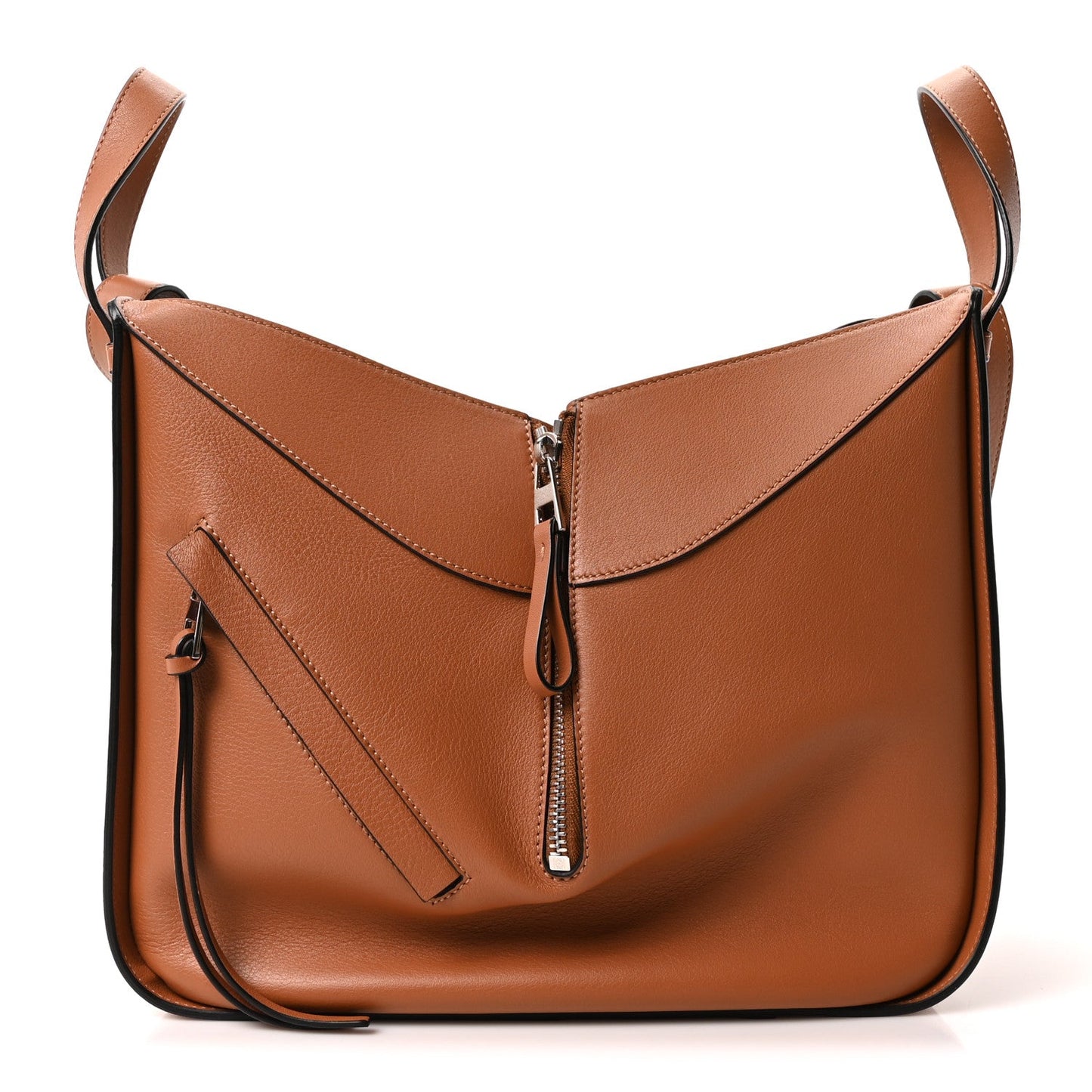 Calfskin Small Hammock Shoulder Bag Tan