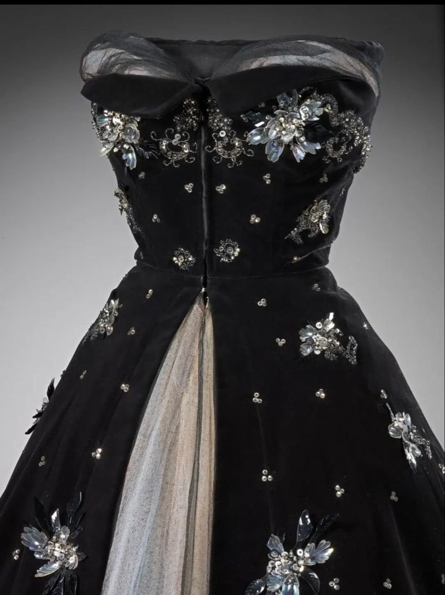 formaldressy--Black exquisite beaded short/mid-length tulle A-line birthday dress homecoming dress gh5575