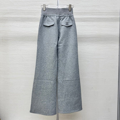 Chanel 2026 Rhinestone Waistband Casual Pant Cotton 356983