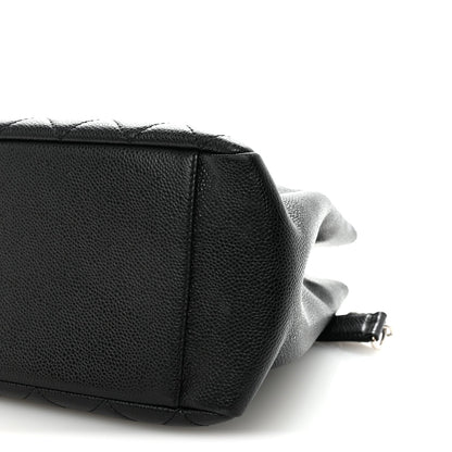 Caviar Quilted Grand Shopping Tote GST Black