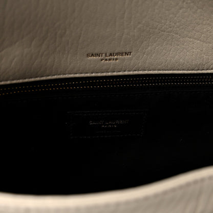 Grained Lambskin Monogram Medium Niki Chain Satchel Crema Soft