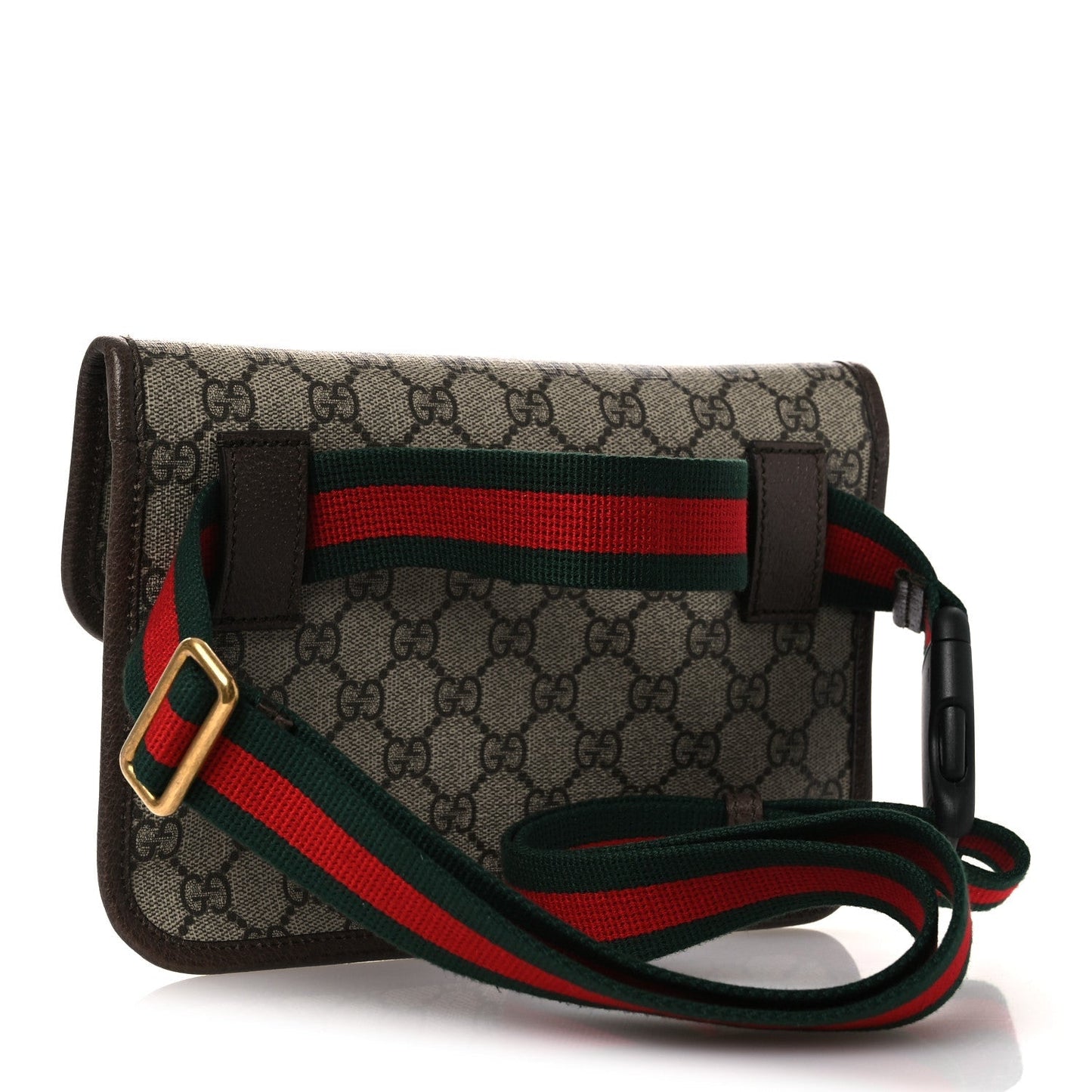 GG Supreme Monogram Neo Vintage Web Belt Bag Brown