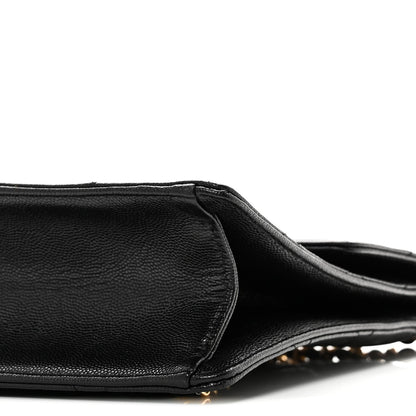 Caviar Quilted Multi Chain Backpack Black