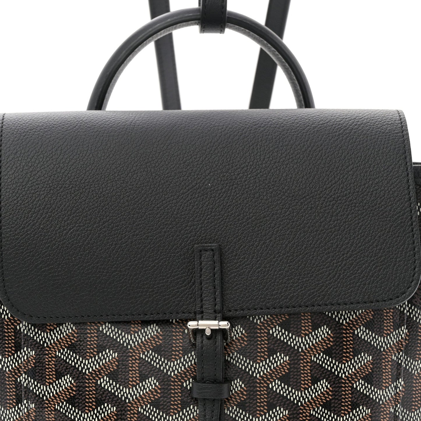 Goyardine Calfskin Mini Alpin Backpack Black