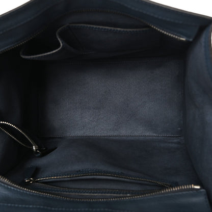 Drummed Calfskin Mini Luggage Slate