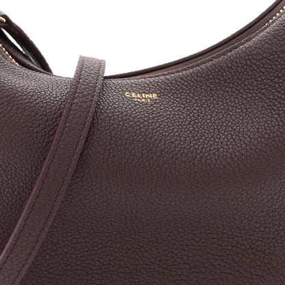 Supple Grained Calfskin Teen Lulu Shoulder Bag Deep Burgundy