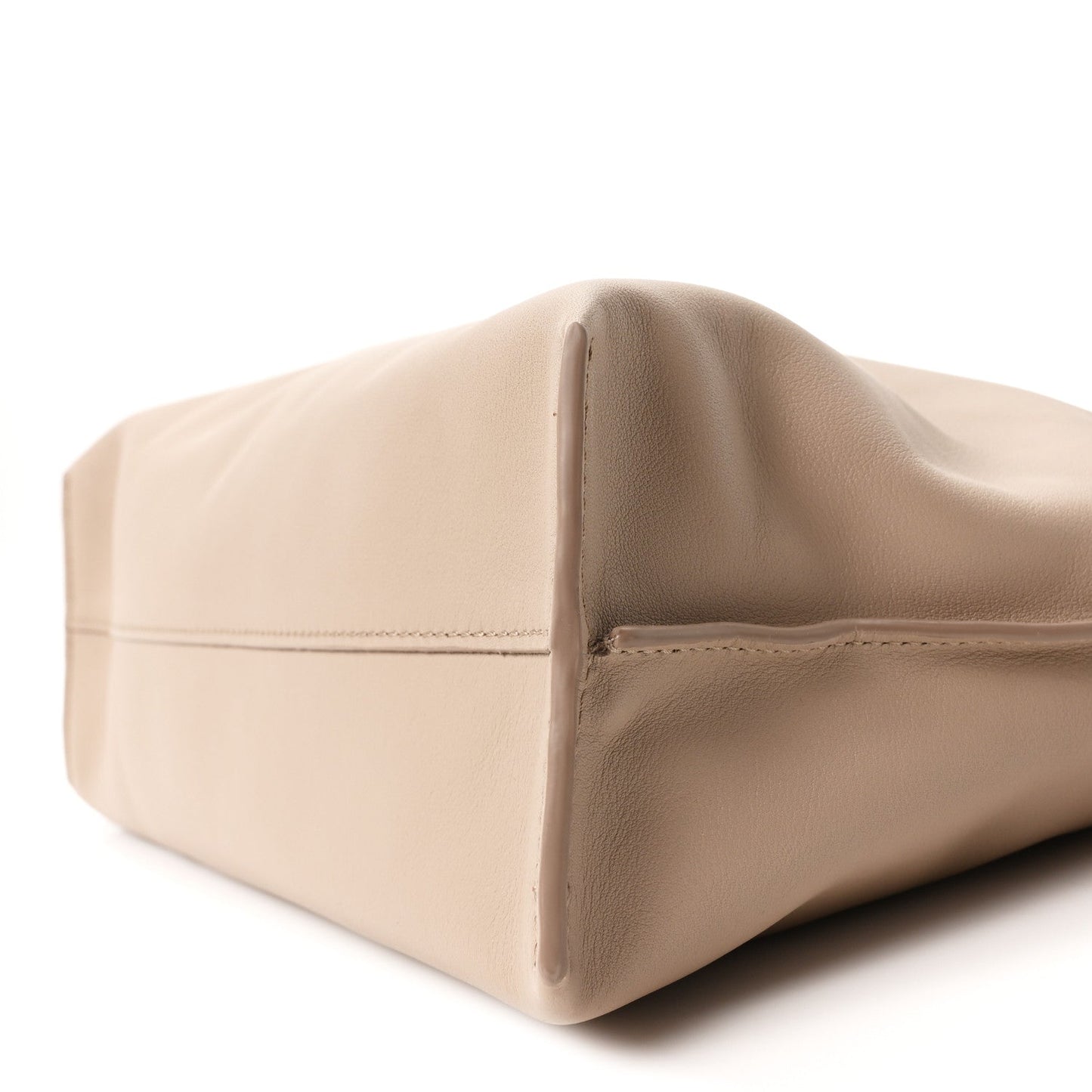Nappa Calfskin Medium Flamenco Knot Clutch Sand
