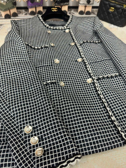 CC 25 Black Tweed Jacket Viscose Polyamide 251970