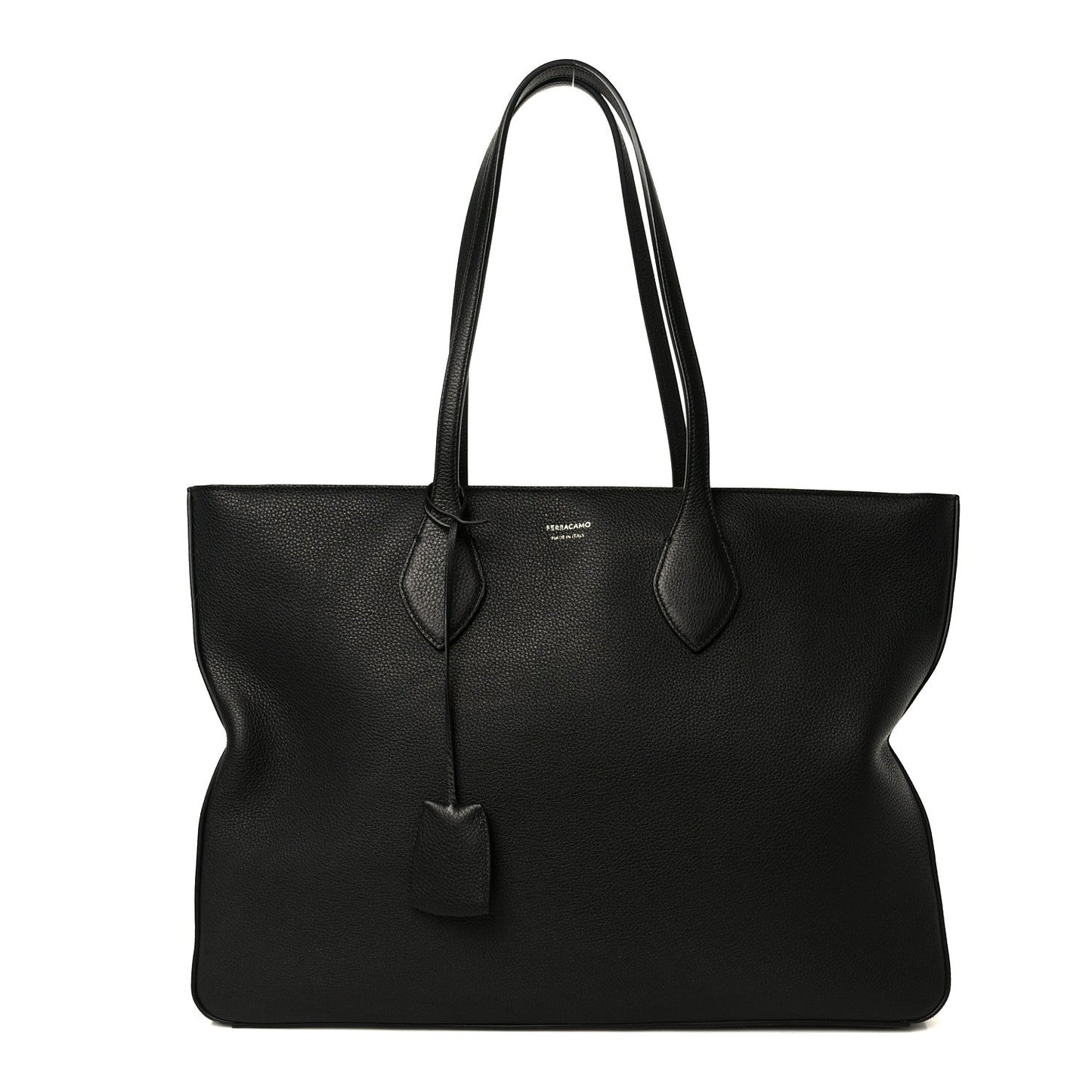 Grained Calfskin Medium Star Tote Black
