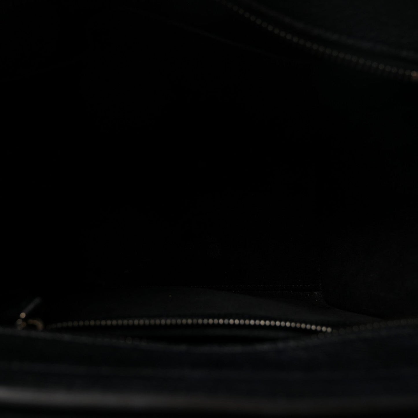 Drummed Calfskin Micro Luggage Black