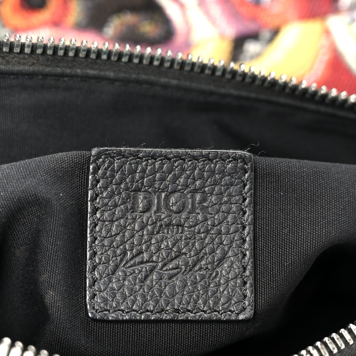 X KENNY SCHARF Jacquard Printed Mens Saddle Bag  Multicolor
