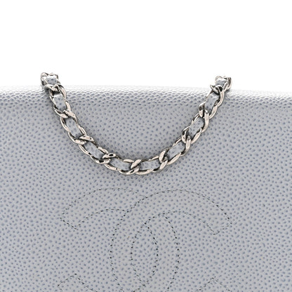 Caviar Half Moon Wallet On Chain WOC Light Blue