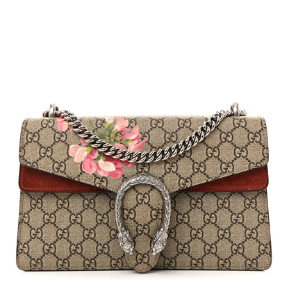 GG Supreme Monogram Blooms Small Dionysus Shoulder Bag Beige Multicolor Dry Rose