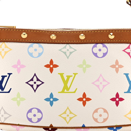 Monogram Multicolor Pochette Accessories White