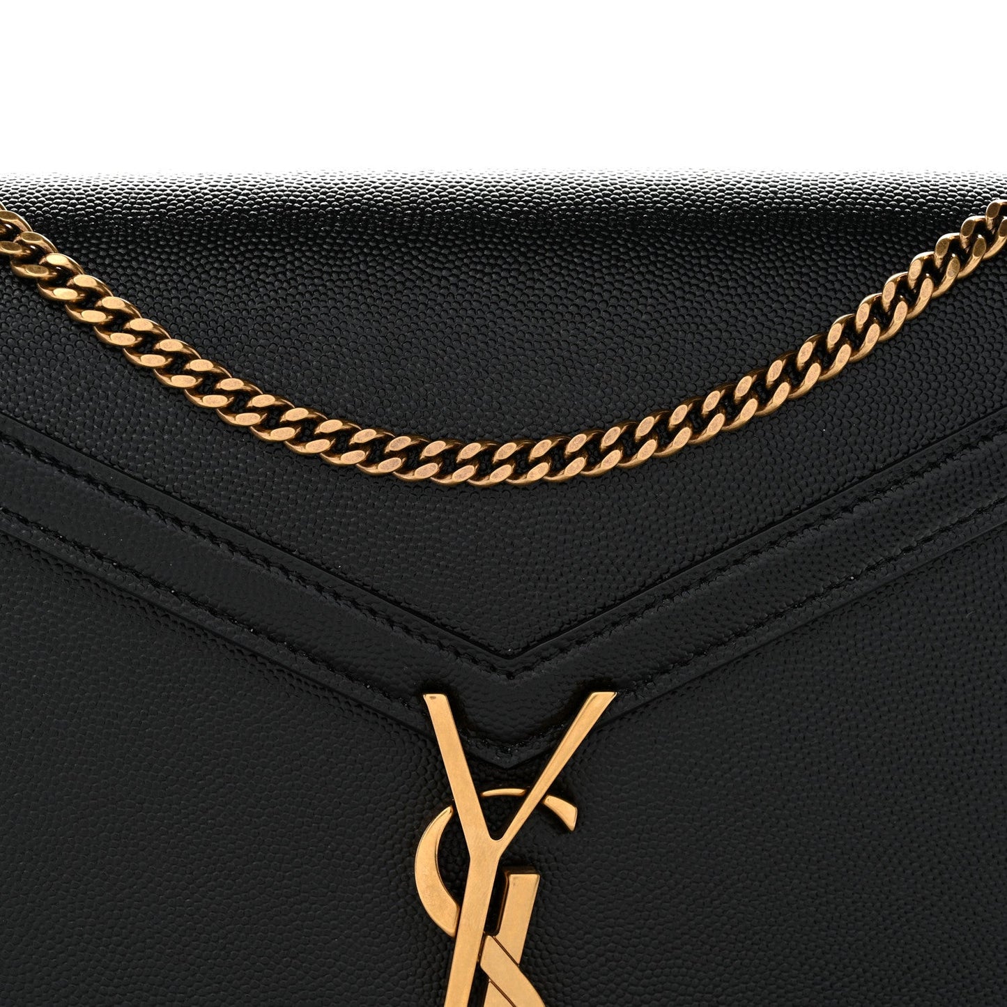 Grain De Poudre Monogram Cassandra Clasp Bag Black