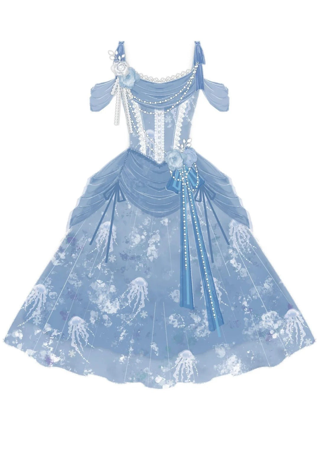 formaldressy-Blue sweet fashion tulle short homecoming dress birthday dress gh5344