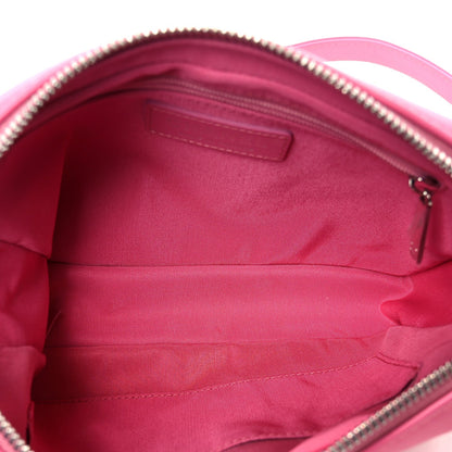 Lambskin Chevron Quilted Small Promenade Camera Case Pink
