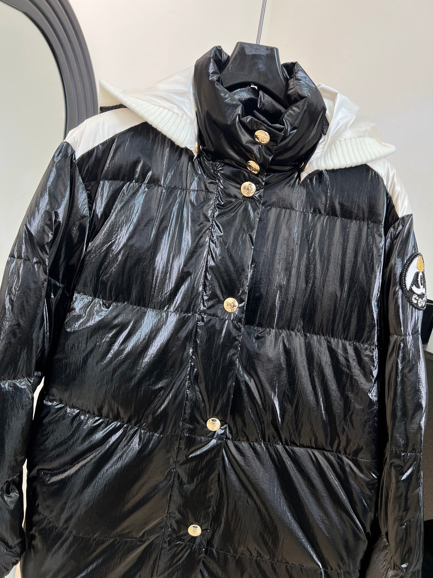 CHANEL SKI DOWN JACKET BLACK IN NYLON 841065
