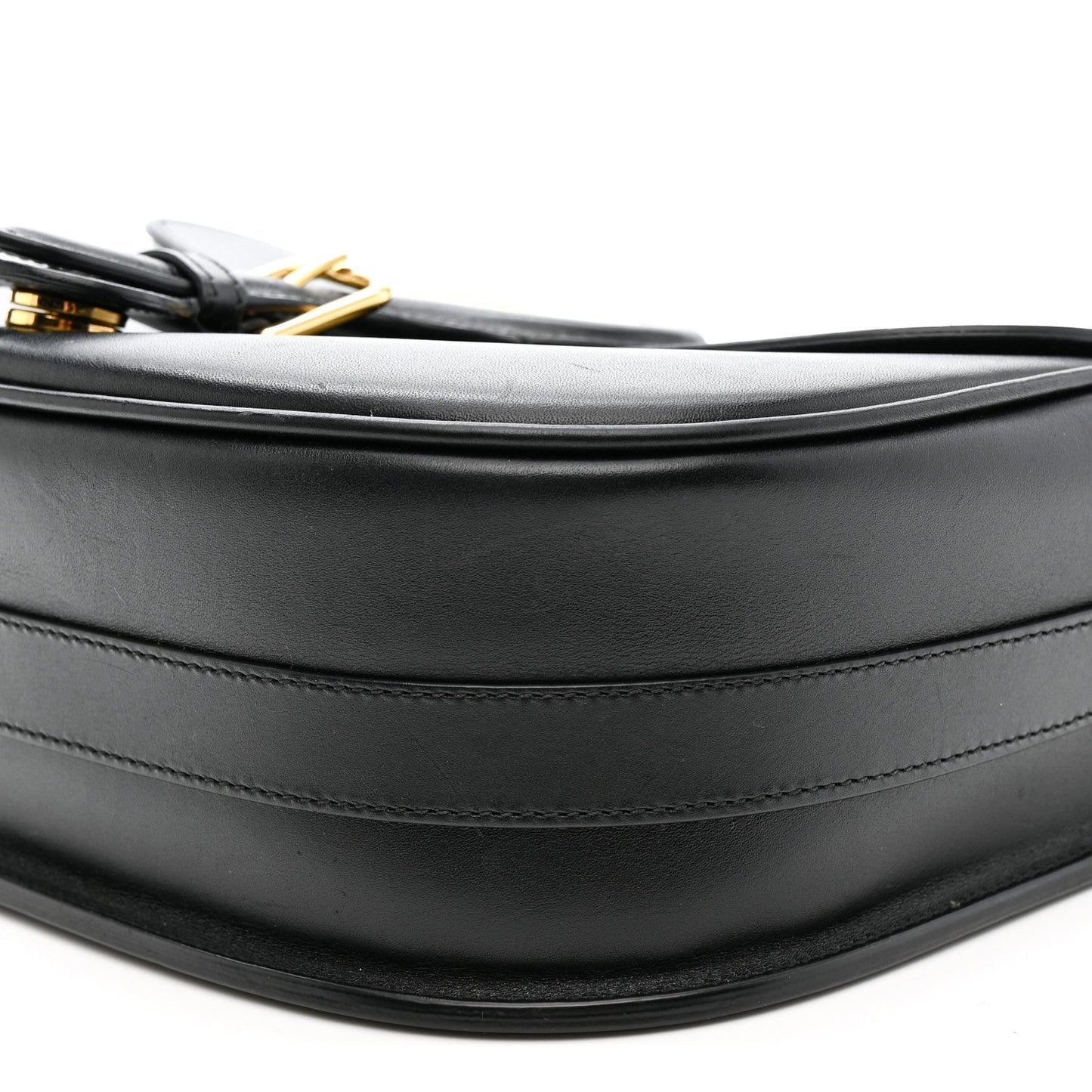 Box Calfskin Large Bobby Flap Black