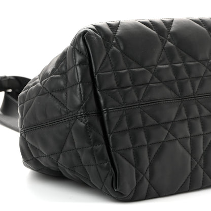 Calfskin Macrocannage Medium Toujours Black