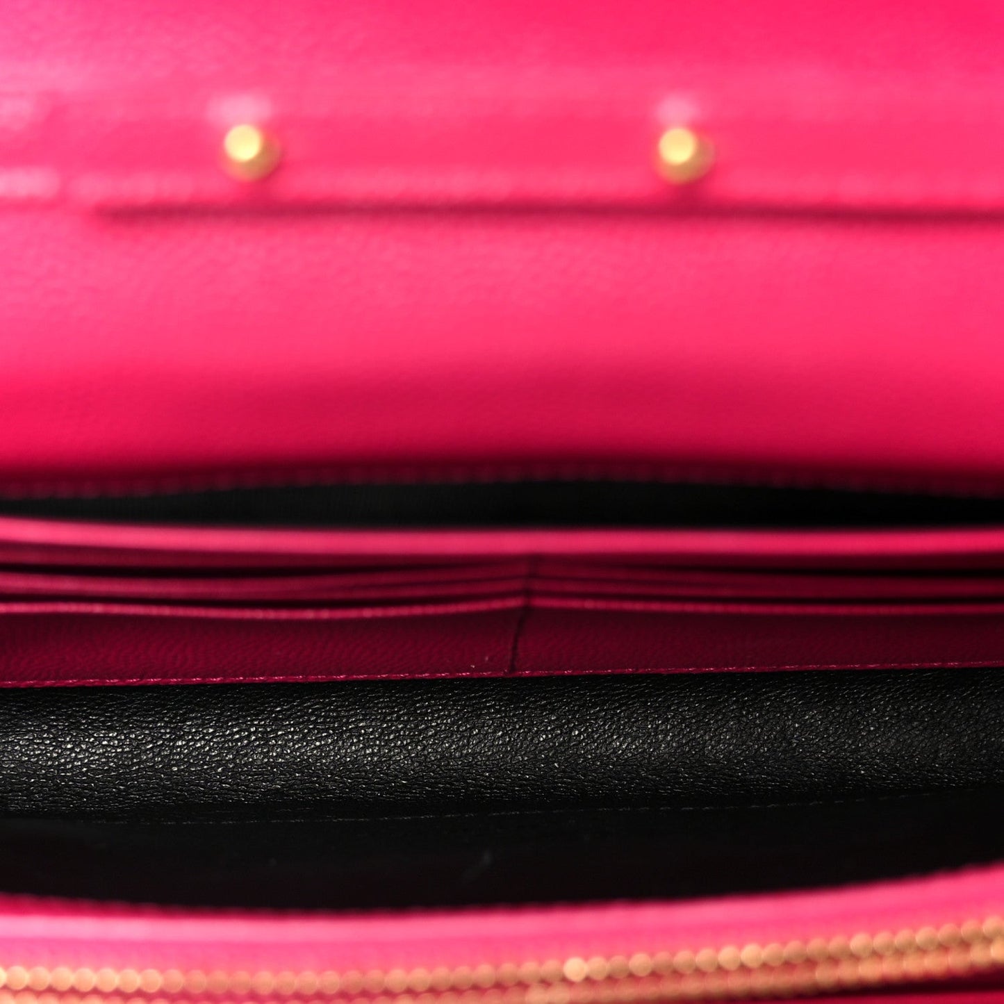 Grain De Poudre Matelasse Chevron Monogram Chain Wallet Bubblegum