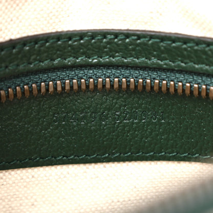 Monogram GG Mignon Textured Dollar Calfskin GG Supreme Monogram Quilted Mini GG Belt Bag Green Beige Ebony