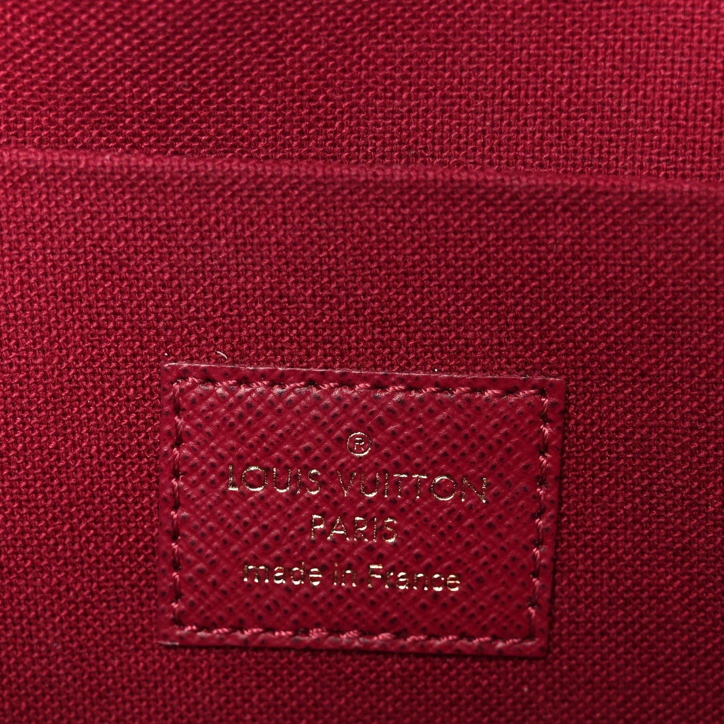 Monogram Pochette Felicie Chain Wallet Fuchsia