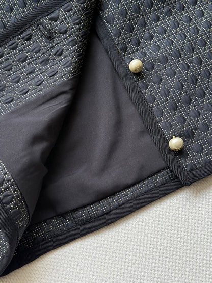CD 25 Crew Neck Jacket Black Polyester Nylon