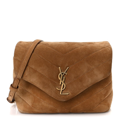 Suede Toy Loulou Shoulder Bag Cinnamon