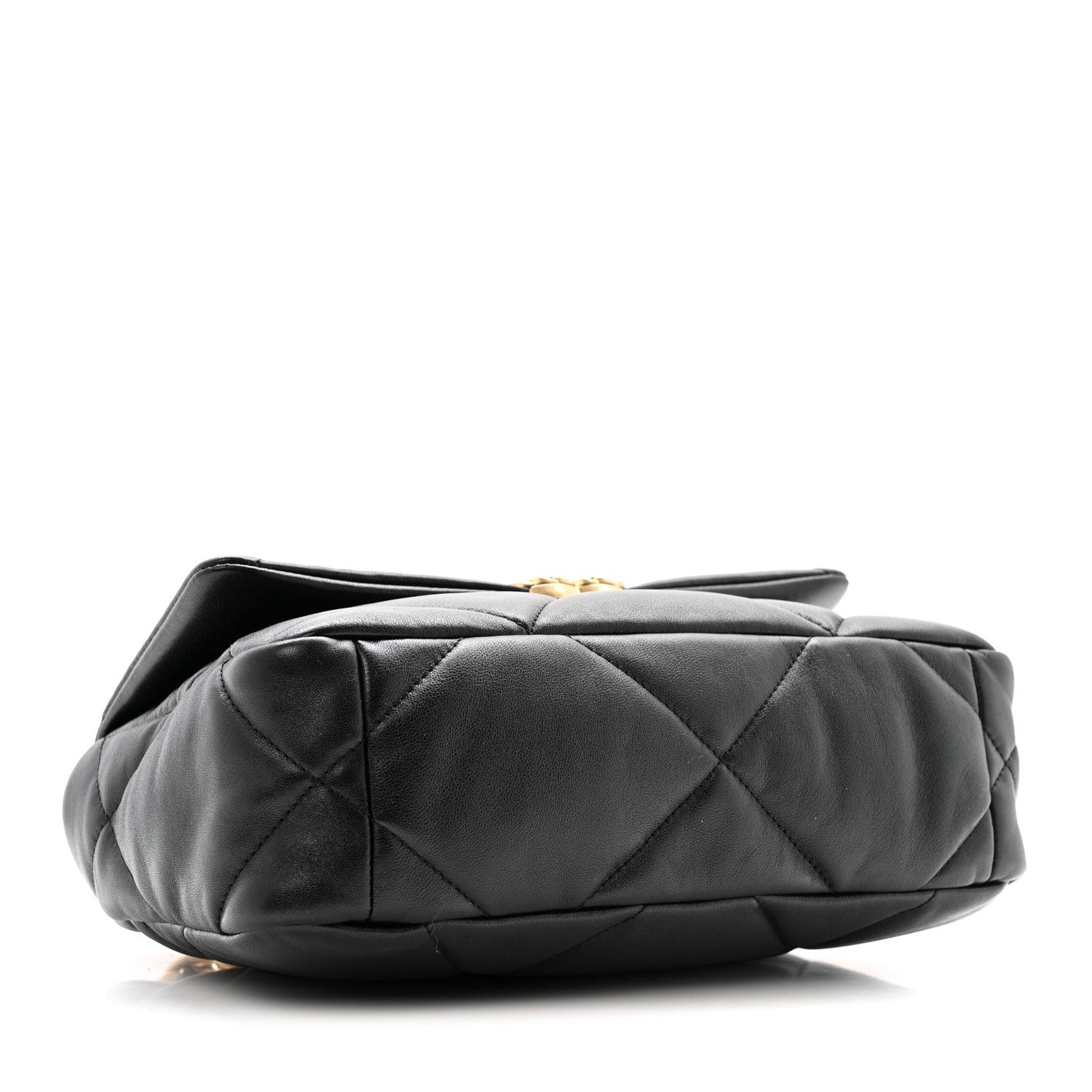 Lambskin Quilted Medium Chanel 19 Flap Black