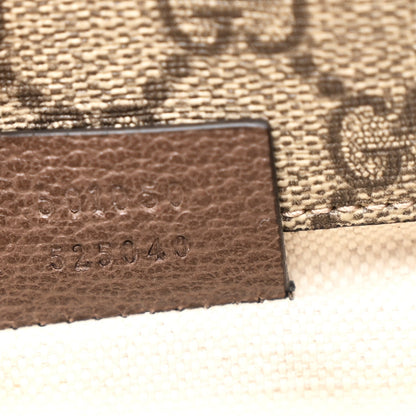 GG Supreme Monogram Web Small Neo Vintage Double Flap Messenger Bag Beige New Acero