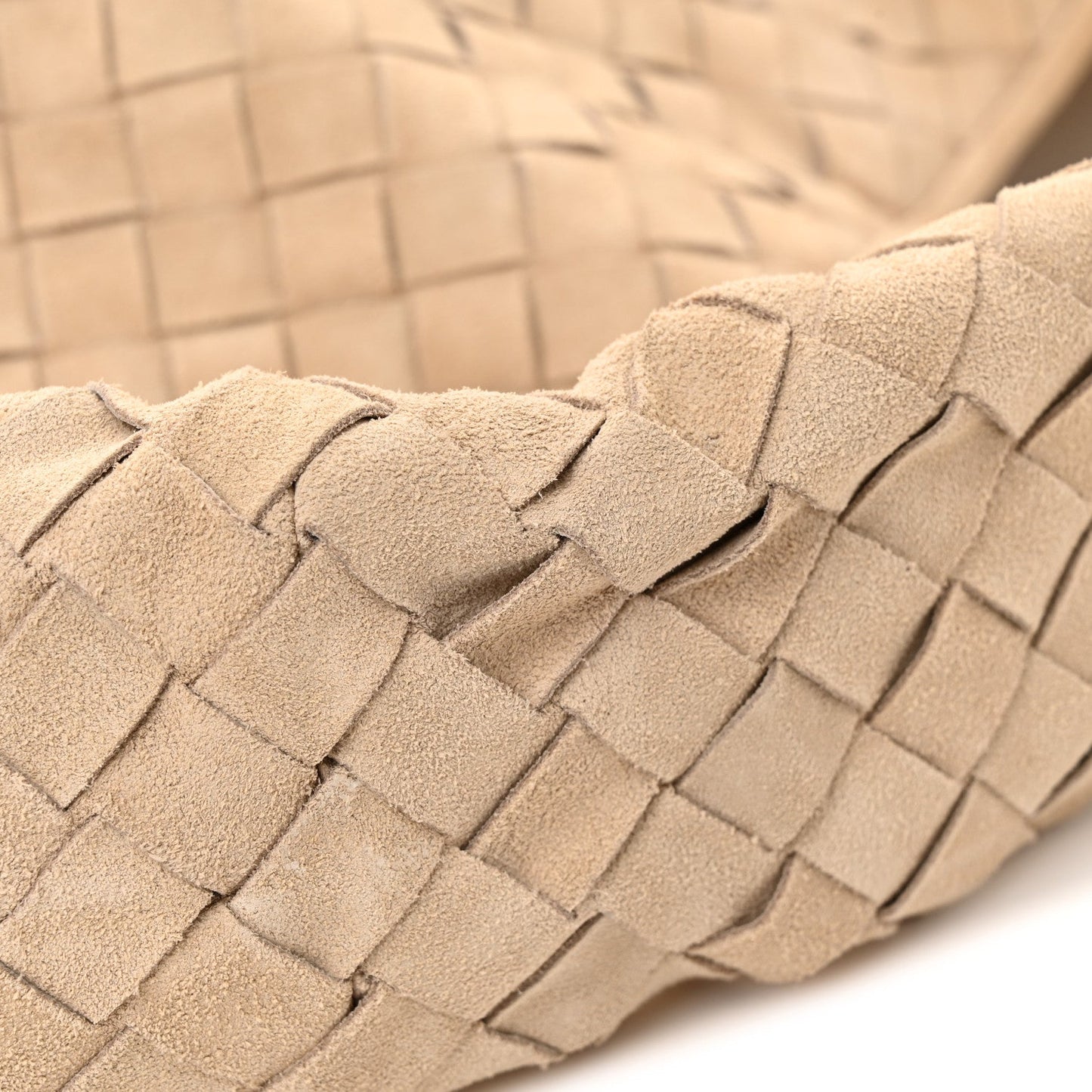 Suede Intrecciato Large Hop Ecru