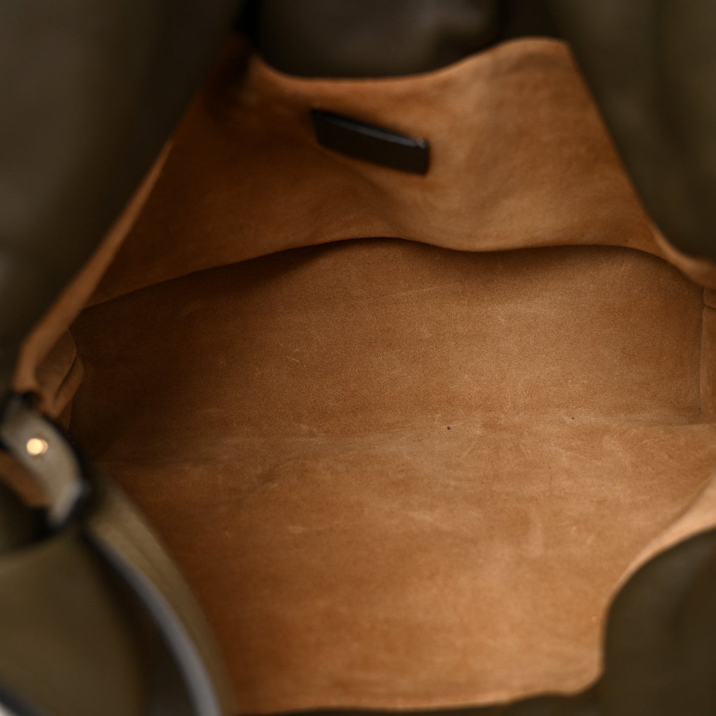 Nappa Medium Flamenco Knot Bag Dark Khaki