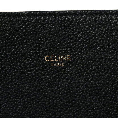 Soft Grained Calfskin Small Belt Cabas Phantom Black