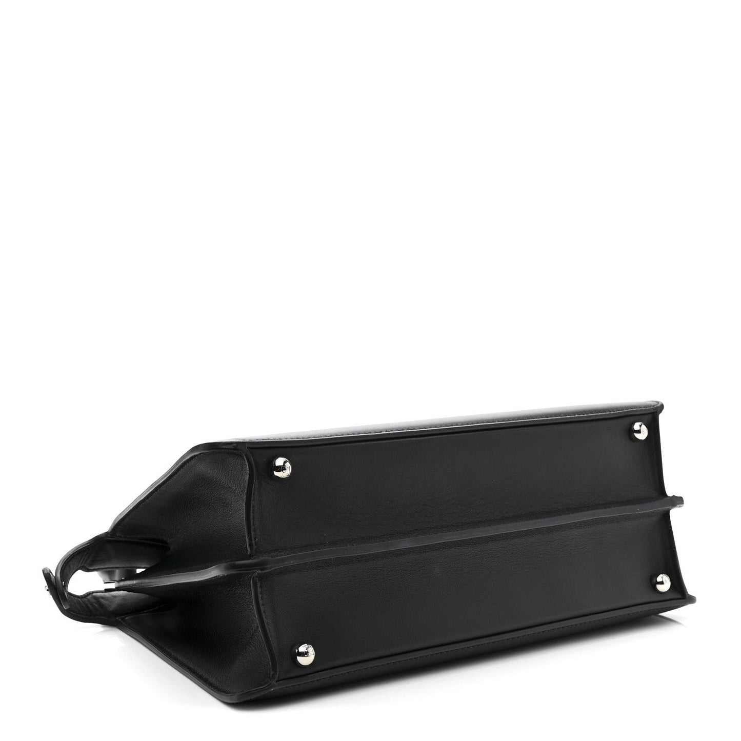X MARC JACOBS Vitello Seta Shiny Nappa Medium Peekaboo I SEE U Satchel Black