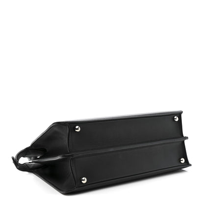 X MARC JACOBS Vitello Seta Shiny Nappa Medium Peekaboo I SEE U Satchel Black