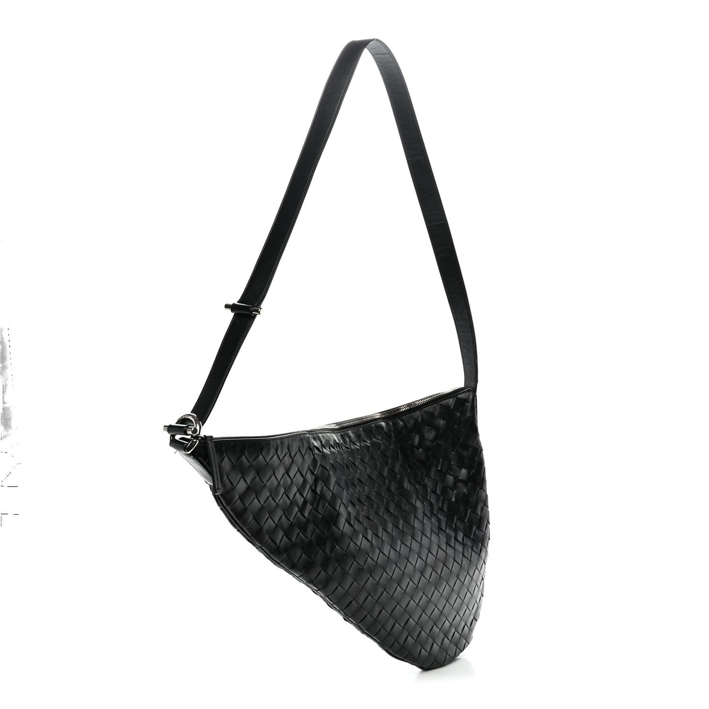 Calfskin Intrecciato Virgule Black